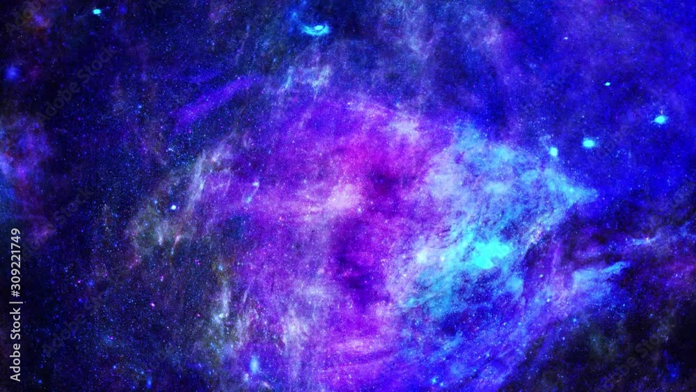 Canvas Prints animation view to travelling across the universe in moving