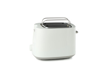 White toaster for bread isolated on white background