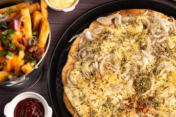 pizza de cebolla
