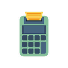 calculator math device isolated icon