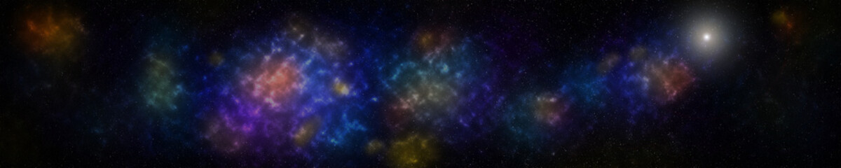 Abstract background of stars constellation in universe galaxy. Vivid tone.