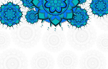Background template with mandala designs