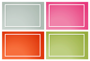 Four backgrounds with frames