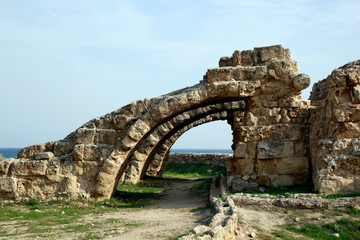 Fototapeta na wymiar Ausgrabungsstätte der antiken Stadt Salamis