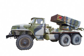 Old russian military machine Grad