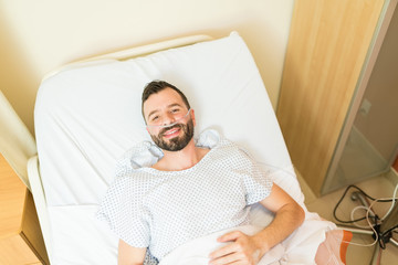 Ill Man With Breathing Problem Recovering In Hospital