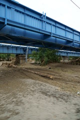 Obraz premium Flood damage caused by typhoon 19 
