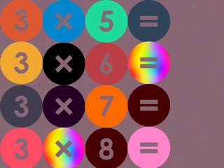 Calcul de mathématiques pour les enfants age de 4 à 7 ans. 