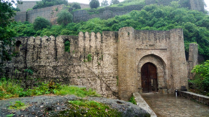 Fototapeta na wymiar Main gate view of Kangra Fort, Himachal Pradesh