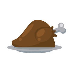 Fototapeta premium delicious turkey cooking thanksgiving food