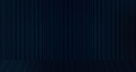 Vector Blue curtain with  stage background,modern style.