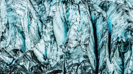 Detailed view of Fox Glacier on the South Island of New Zealand