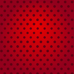 Black dots on red backgrounds, cards, banners, holidays, Christmas, parties - vector
