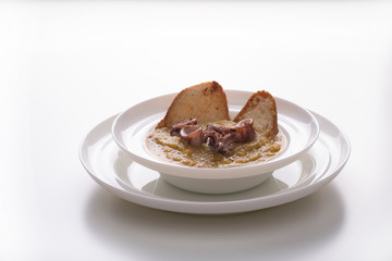 crema di verdure con totano