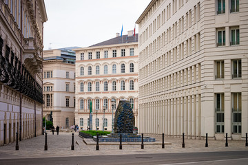 Obraz premium Austrian Federal Chancellery and Ministry of Interior in Vienna Austria