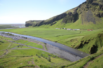 Fototapeta premium The beautiful Skogafoss waterfall, Iceland