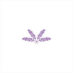 Lavender vector with a unique and soft shape