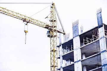 city development , multistory building internal construction.