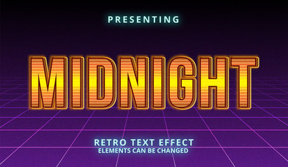 Futuristic retro font. 80s style . Vector alphabet. Editable Template for your design.