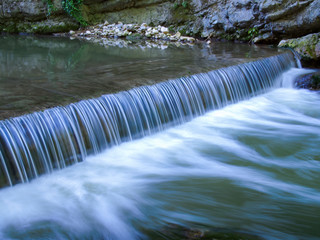 River little water fall place long exposure