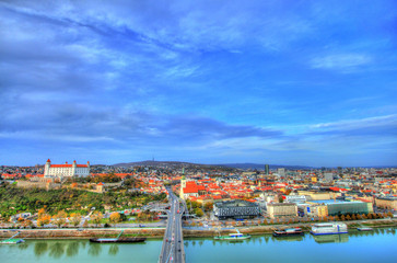The city of Bratislava, Slovakia