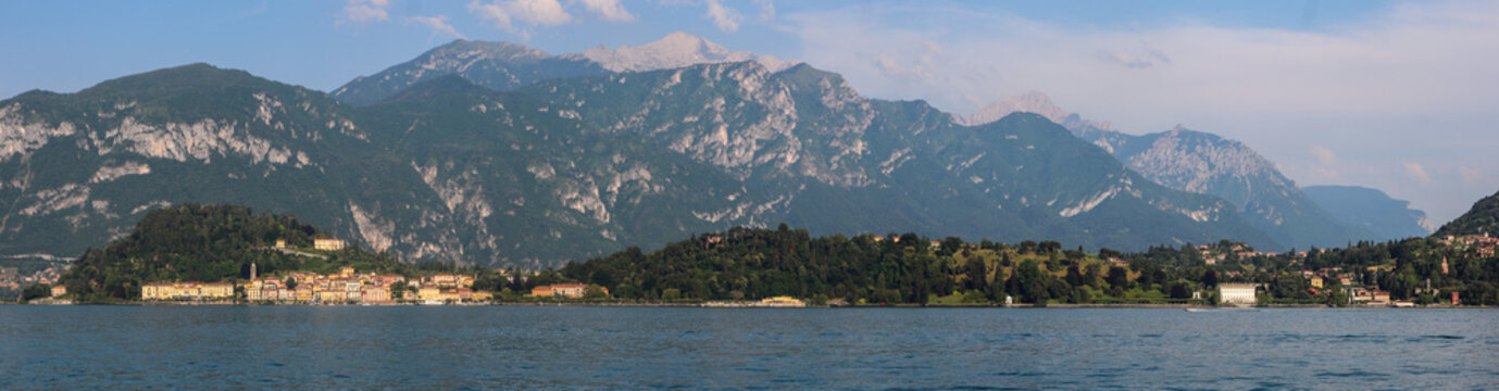Italie - Lombardie - Lac de C&ocirc;me - Bellagio - Panorama 
