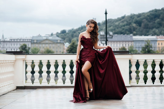 Prom dress shop photoshoot