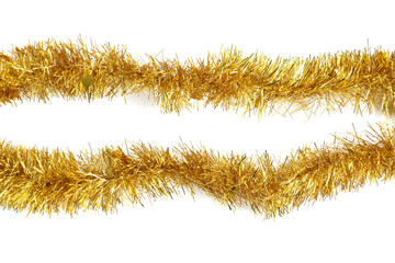 Christmas tinsel decorations for the holidays festive season