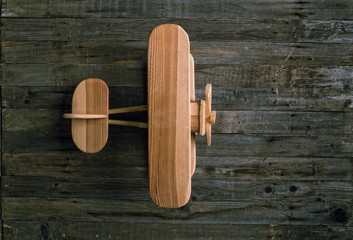 toy wooden airplane