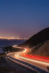 Fotobehang snelweg & 39 s nachts © Mustafa