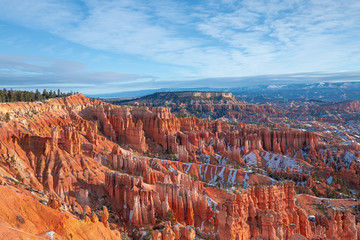 Bryce Canyon National Park, Winter snow. Utah. USA.