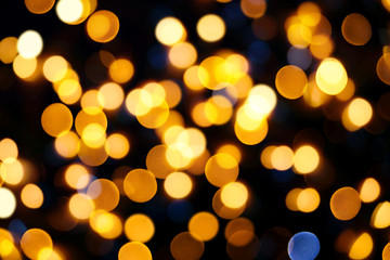 Abstract Bokeh blurred color background with bokeh lights can use background.