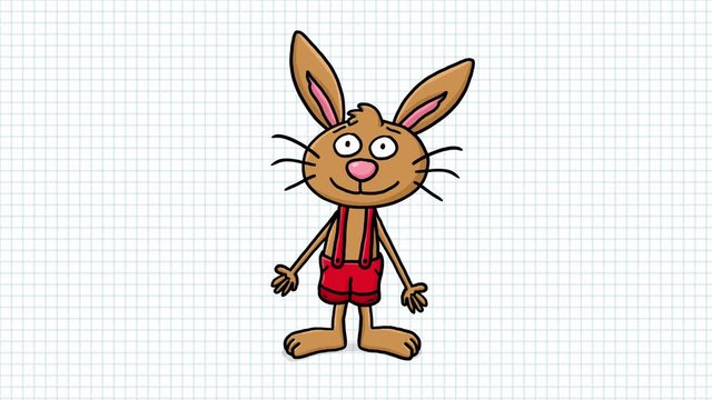 Osterhase Cartoon Animation
