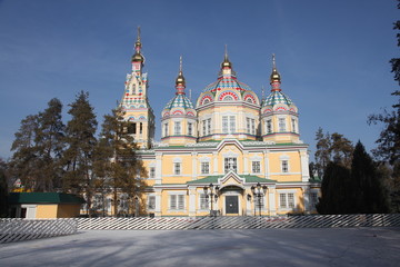 View at Ascension Cathedral, Almaty, Kazakhstan