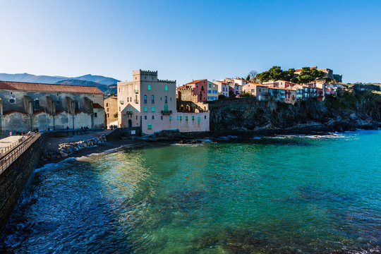 Tower of Collioure (Colliure), a small town in the south of France