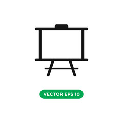 presentation board vector icon template design concept