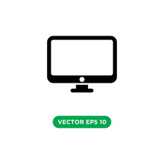 computer technology icon vector template design concept