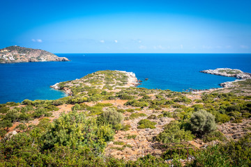 Fototapeta na wymiar amazing summer landscape of Crete, Greece