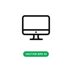 computer technology icon vector template design concept