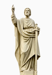 Fototapeta na wymiar The Apostle Paul with a sword in his hands