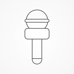 Microphone vector icon sign symbol