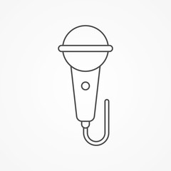 Microphone vector icon sign symbol