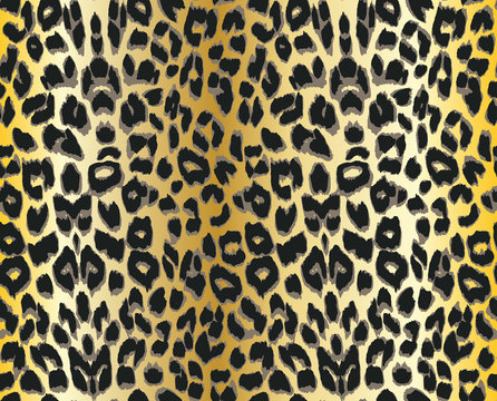 Leopard background. Seamless pattern
