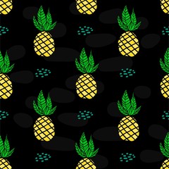 Pineapple seamless vector pattern. Decorative illustration, good for printing Colorful wallpaper vector. Seamless pattern in vector. Fruit illustration. Great for label, print, packaging, fabric.