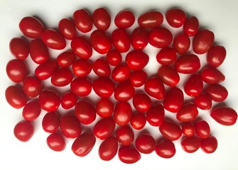 Cherry tomatoes. An indispensable product in diets and vegetarian nutrition.