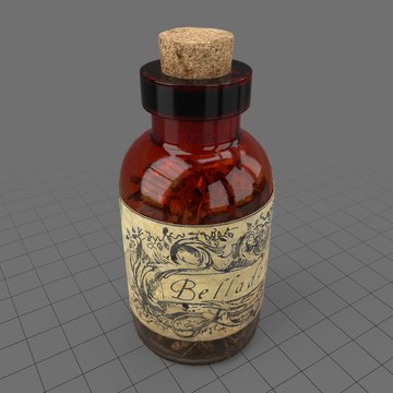 Belladonna leaves bottle