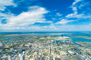 Aerial view of Atlantic city. New Jersey. USA. 