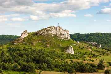 Monadnock rocks in Jurassic Upland in Poland