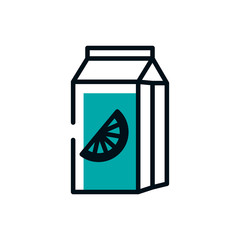 Isolated orange juice vector design