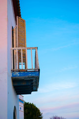 old mediterranean balcony